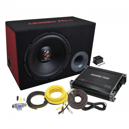 Ground Zero GZ Bass Kit 12.300X-II - Set Mit Verstärker & Subwoofer Inkl. Kabelsatz 3 Ground Zero GZ Bass Kit 12.300X-II - Set Mit Verstärker & Subwoofer Inkl. Kabelsatz