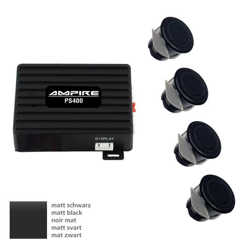 Ampire PS400C-MSW - Einparkhilfe, 4-fach, Schwarz Matt 4 Ampire PS400C-MSW - Einparkhilfe, 4-fach, Schwarz Matt – Bild 2