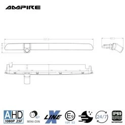 Ampire KVA-T6-H - Rückfahrkamera Für Volkswagen T6/T6.1 Mit Heckklappe -Bester Elektronik Laden AMPIRE Kamera AHD fuer Volkswagen T6 T6 1 mit Heckklappe KVA T6 H b 2 1280x1280